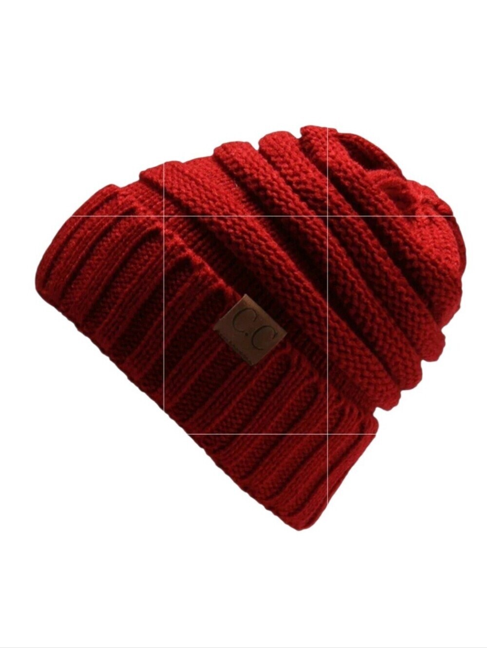 C.C Deep Red Knit Beanie